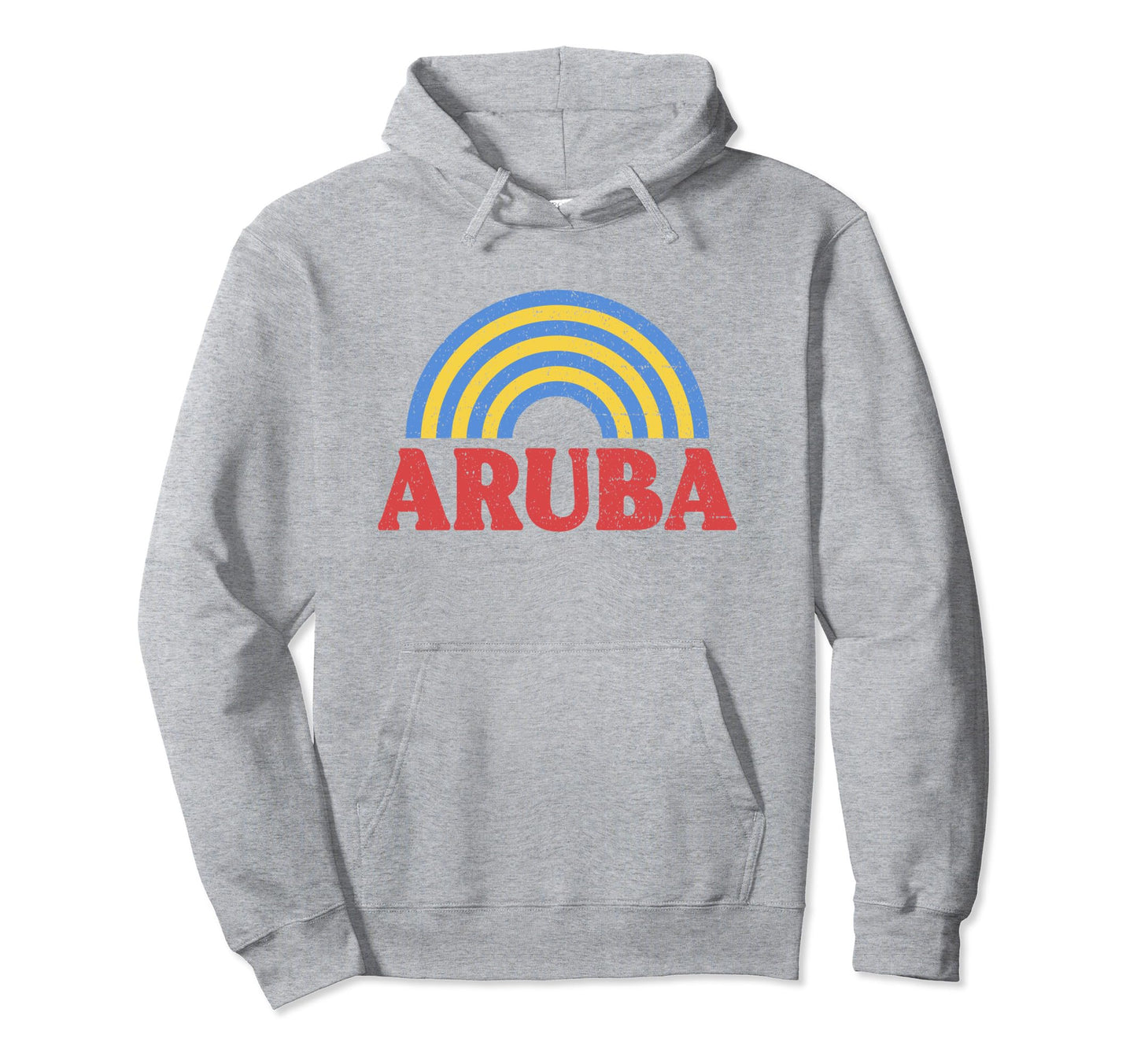 Aruba Flag Rainbow Aruban Pride Hoodie - Trendy Graphic for Adults - T-Shirt, Sweatshirt, Hoodie