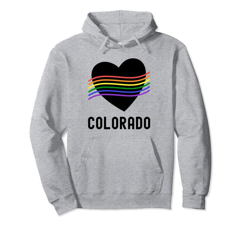 Colorado Gay Pride Lgbtq Lgbt Rainbow Hoodie - Aesthetic Graphic Unisex - T-Shirt, Sweatshirt, Hoodie