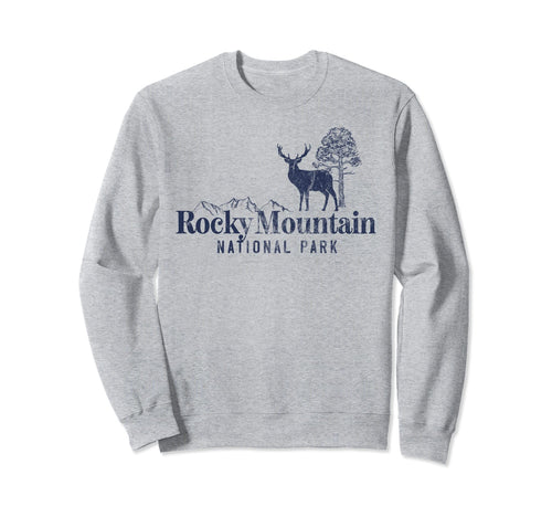 Rocky Mountain National Park 70S Sweatshirt - Novelty Apparel for Adults - T-Shirt, Sweatshirt, Hoodie