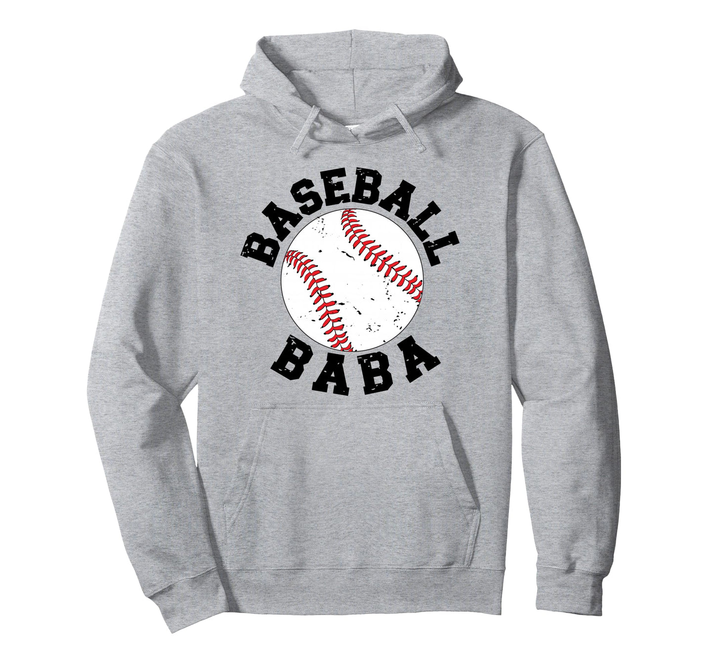 Baseball Baba Grandpa Baba Baseball Hoodie - Fun Novelty Design for Adults - T-Shirt, Sweatshirt, Hoodie