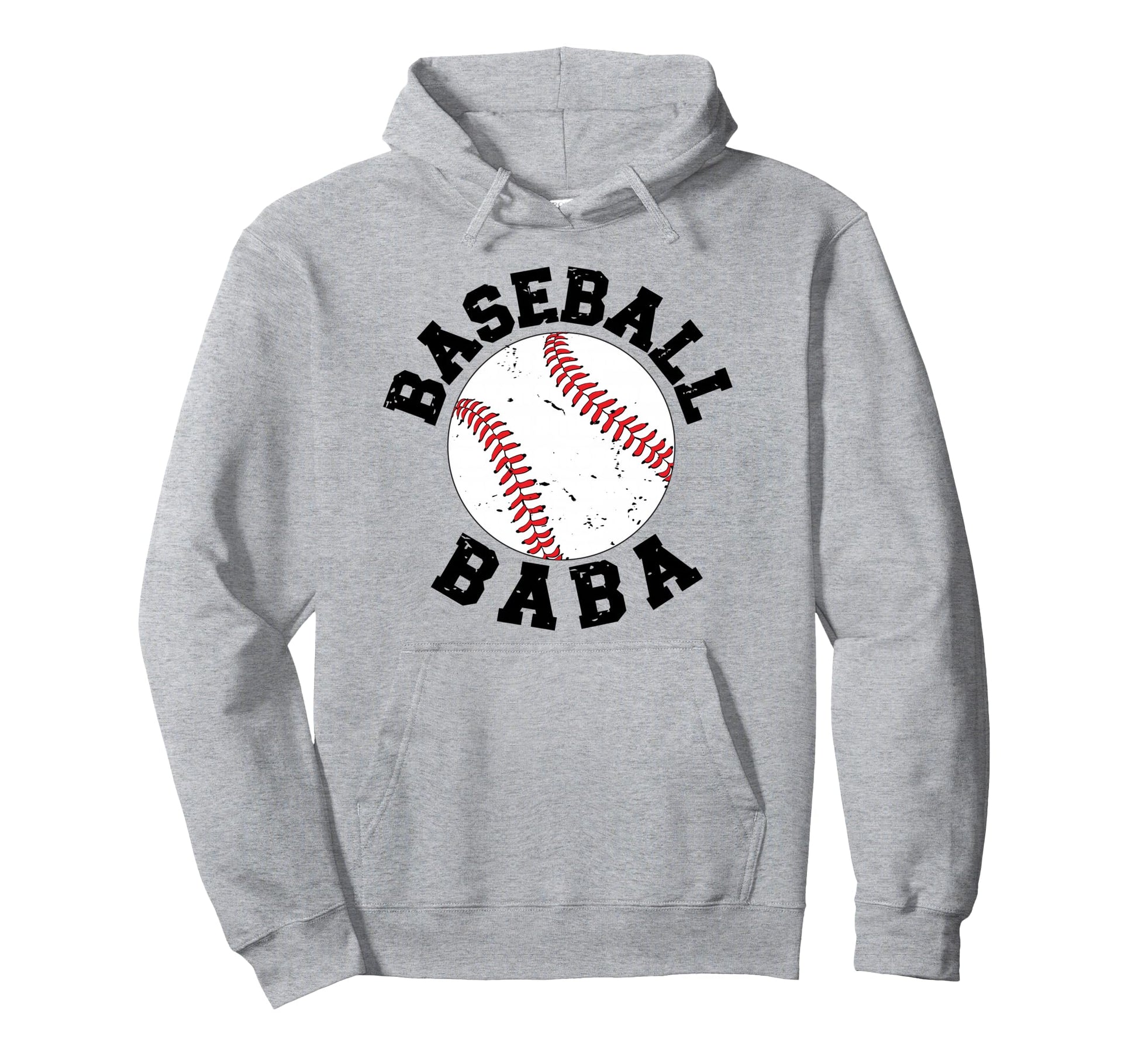 Baseball Baba Grandpa Baba Baseball Hoodie - Fun Novelty Design for Adults - T-Shirt, Sweatshirt, Hoodie