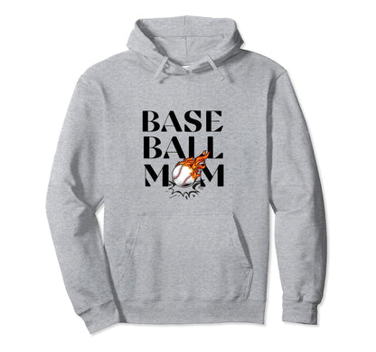 Baseball Mom Game Day Womens Game Day Hoodie - Custom Art Print Unisex - T-Shirt, Sweatshirt, Hoodie