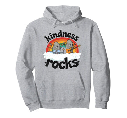 Anti Bullying Rainbow Hippie Music Teacher Hoodie - Novelty Apparel Unisex - T-Shirt, Sweatshirt, Hoodie