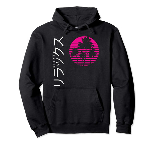 Relax 80S 90S Aesthetic Vaporwave Hoodie - Streetwear Style for Adults - T-Shirt, Sweatshirt, Hoodie