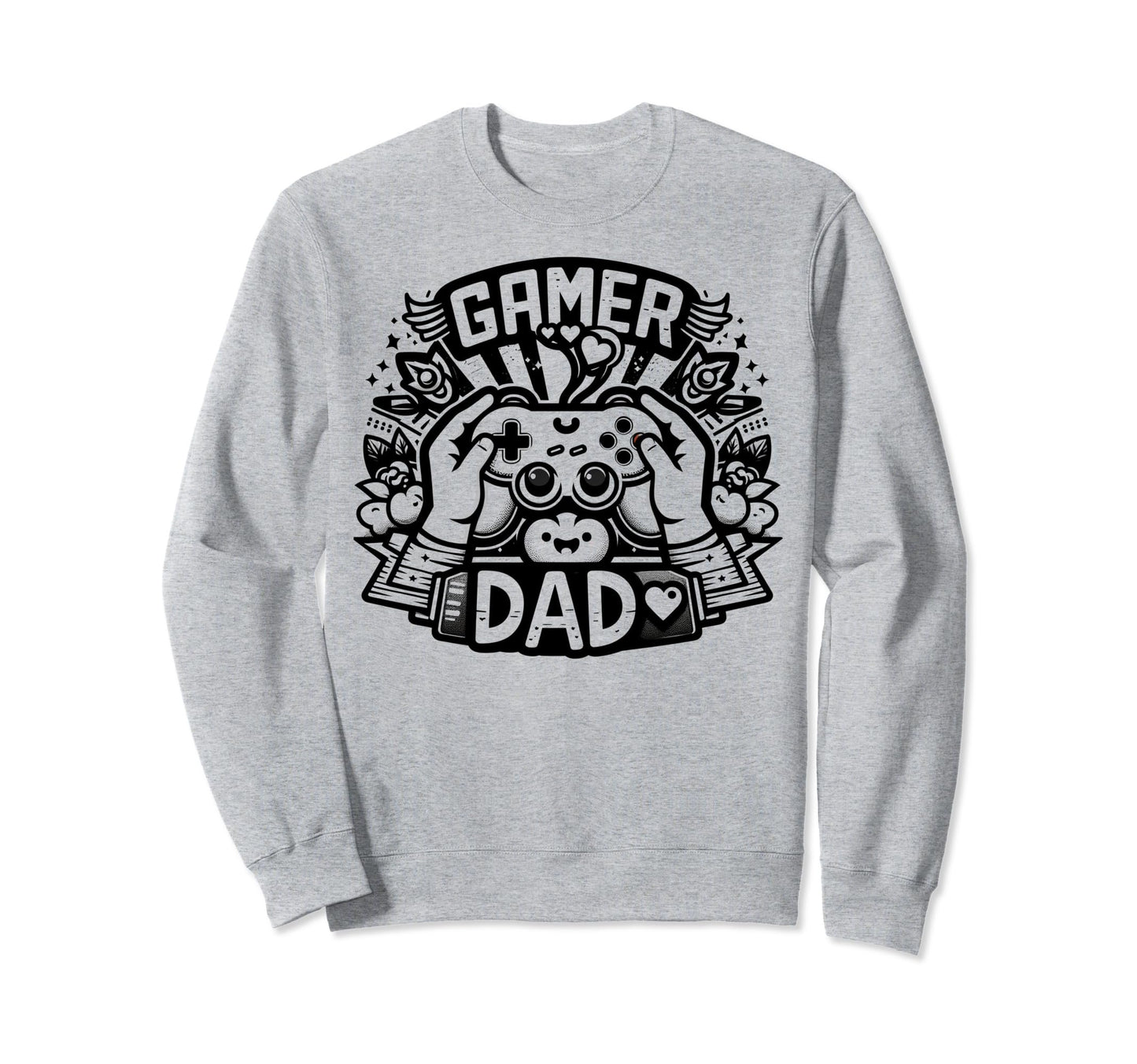 Gamer Dad Game Controller Gaming Sweatshirt - Novelty Apparel Men Women - T-Shirt, Sweatshirt, Hoodie
