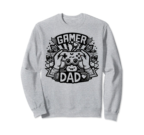 Gamer Dad Game Controller Gaming Sweatshirt - Novelty Apparel Men Women - T-Shirt, Sweatshirt, Hoodie