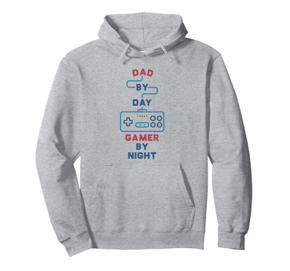 Dad Day Gamer Night Video Games Lover Hoodie - Fun Novelty Design Unisex - T-Shirt, Sweatshirt, Hoodie