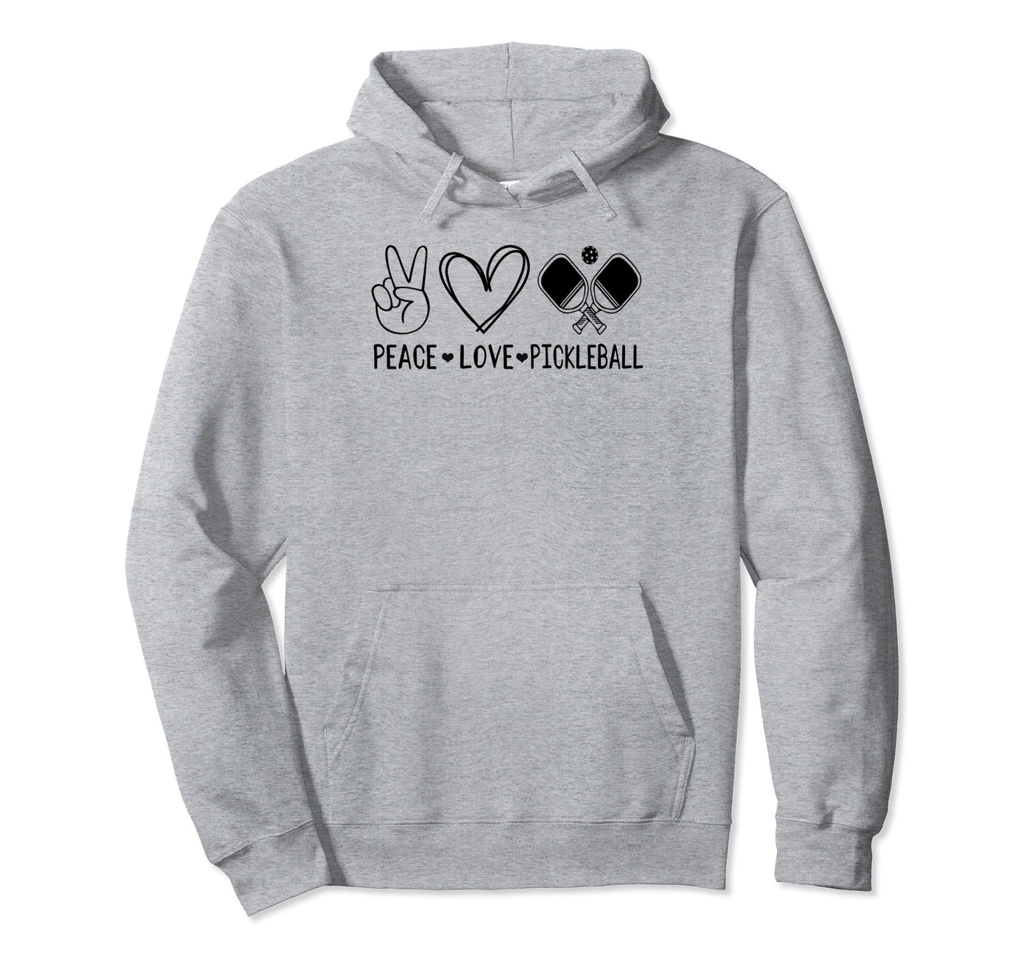 Love Pickleball Shirts Funny Peace Love Hoodie - Trendy Graphic Men Women - T-Shirt, Sweatshirt, Hoodie