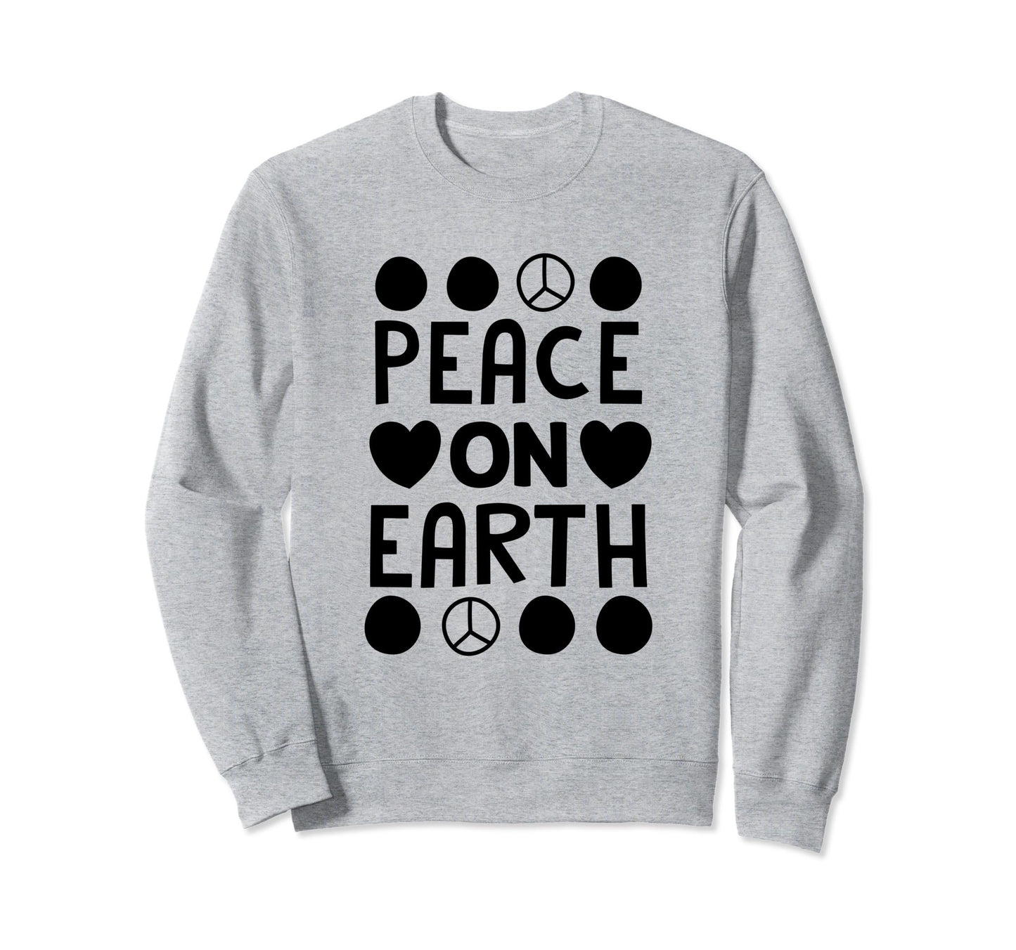 Peace Love Earth Peace Sign Sweatshirt - Custom Art Print Unisex - T-Shirt, Sweatshirt, Hoodie