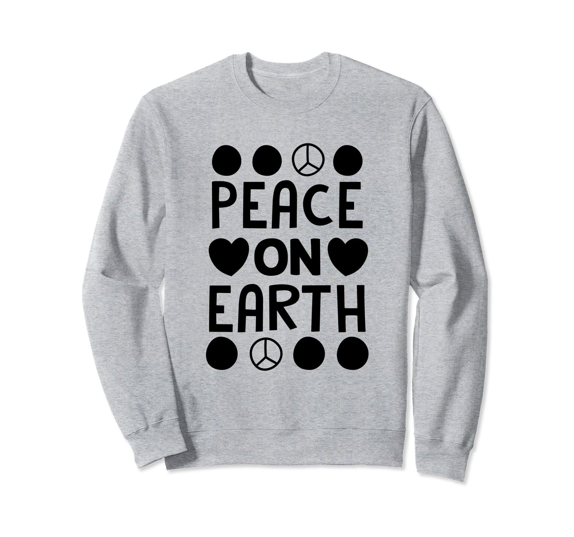 Peace Love Earth Peace Sign Sweatshirt - Custom Art Print Unisex - T-Shirt, Sweatshirt, Hoodie