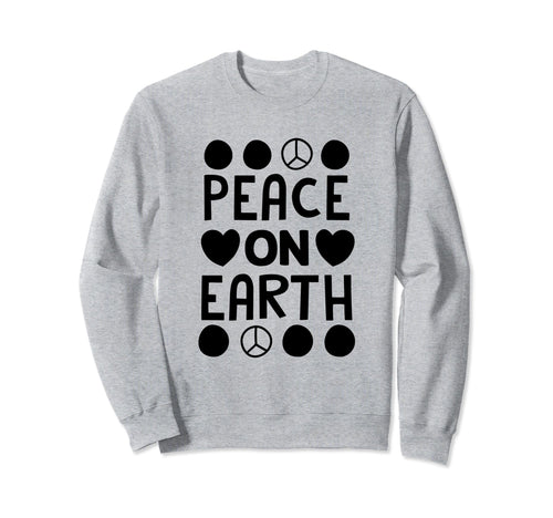 Peace Love Earth Peace Sign Sweatshirt - Custom Art Print Unisex - T-Shirt, Sweatshirt, Hoodie