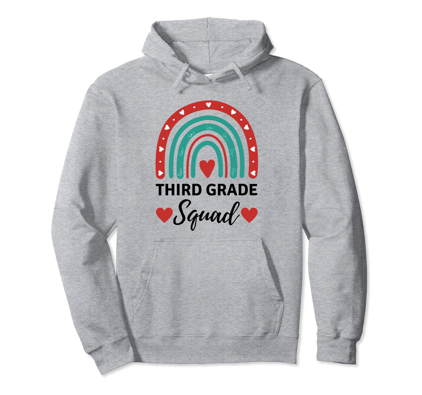 Third Grade Squad Third Grade Vibes Hoodie - Novelty Apparel for Adults - T-Shirt, Sweatshirt, Hoodie