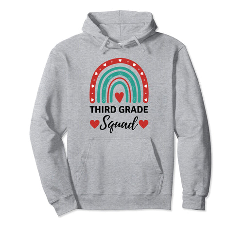 Third Grade Squad Third Grade Vibes Hoodie - Novelty Apparel for Adults - T-Shirt, Sweatshirt, Hoodie