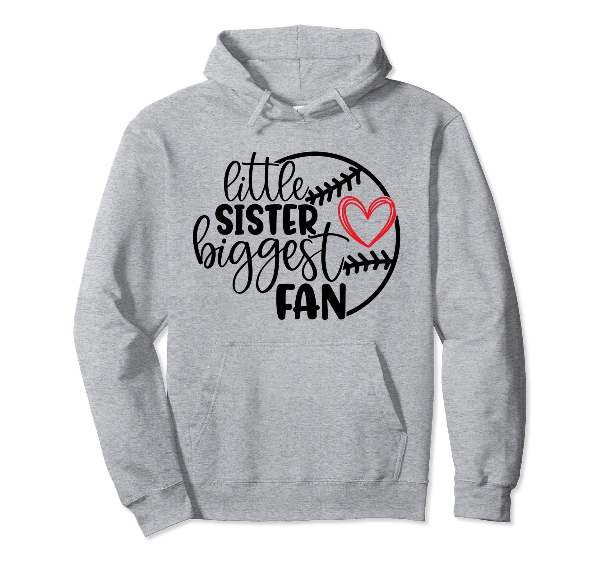 Little Sister Biggest Fan Funny Hoodie - Aesthetic Graphic for Adults - T-Shirt, Sweatshirt, Hoodie