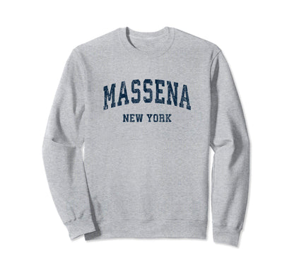 Massena New York Ny Varsity Sports Sweatshirt - Custom Art Print Unisex - T-Shirt, Sweatshirt, Hoodie