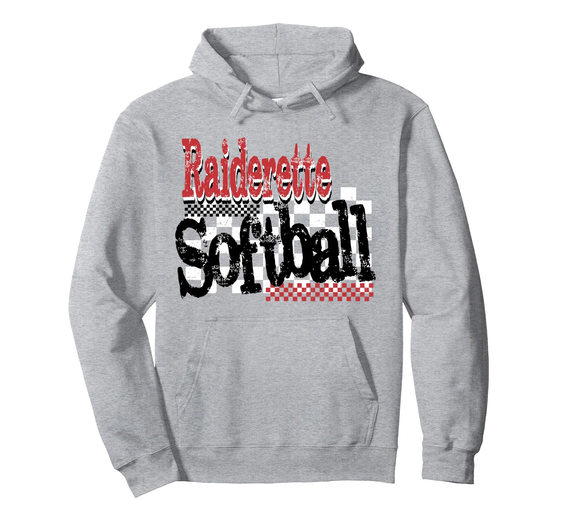 Raiderette Softball Mom Game Day Hoodie - Custom Art Print for Adults - T-Shirt, Sweatshirt, Hoodie
