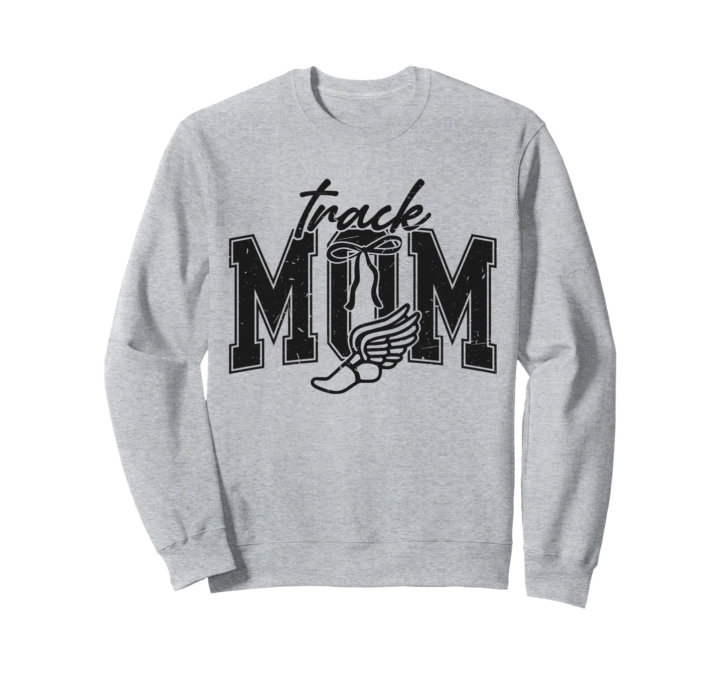 Track Mom Track Mama Game Day Sweatshirt - Fun Novelty Design Men Women - T-Shirt, Sweatshirt, Hoodie