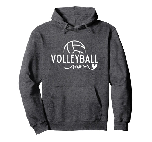 Volleyball Mom Volleyball Game Sports Hoodie - Minimalist Print for Adults - T-Shirt, Sweatshirt, Hoodie
