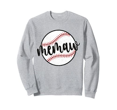 Proud Baseball Memaw Grandma Sweatshirt - Unique Graphic Men Women - T-Shirt, Sweatshirt, Hoodie