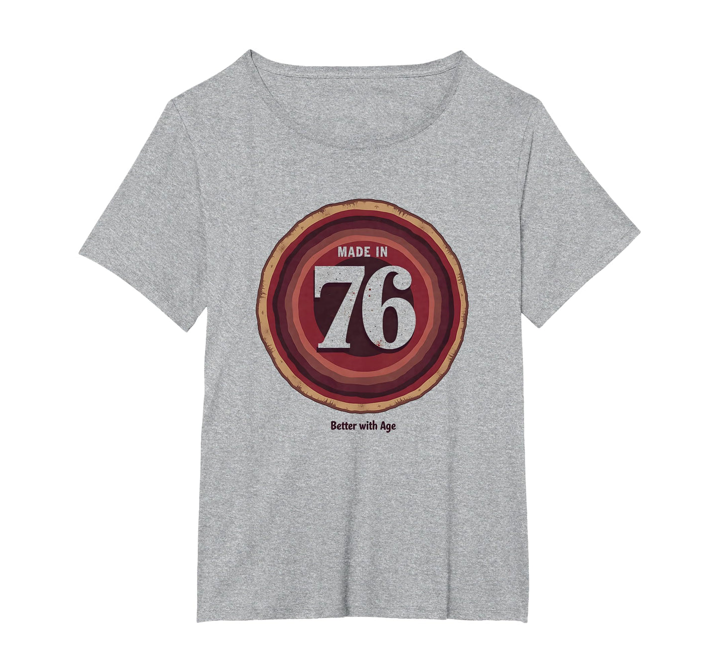 Made 76 Better Age Birthday Gift T-Shirt - Custom Art Print Men Women - T-Shirt, Sweatshirt, Hoodie