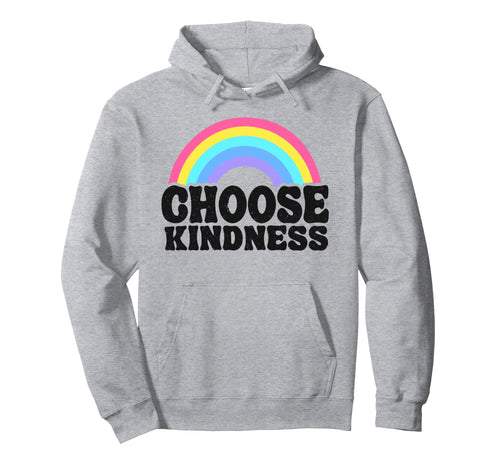 Positive Anti Bullying Rainbow Peace Hippie Hoodie - Unique Graphic Unisex - T-Shirt, Sweatshirt, Hoodie