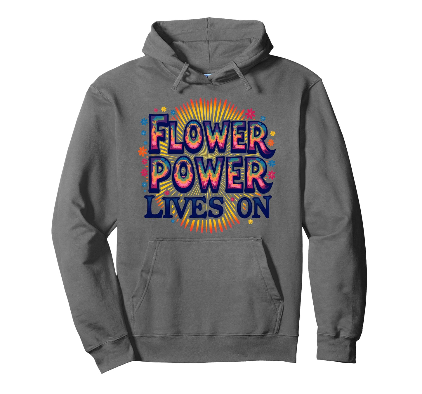 Tie Dye Flower Power Lives Hoodie - Custom Art Print Men Women - T-Shirt, Sweatshirt, Hoodie