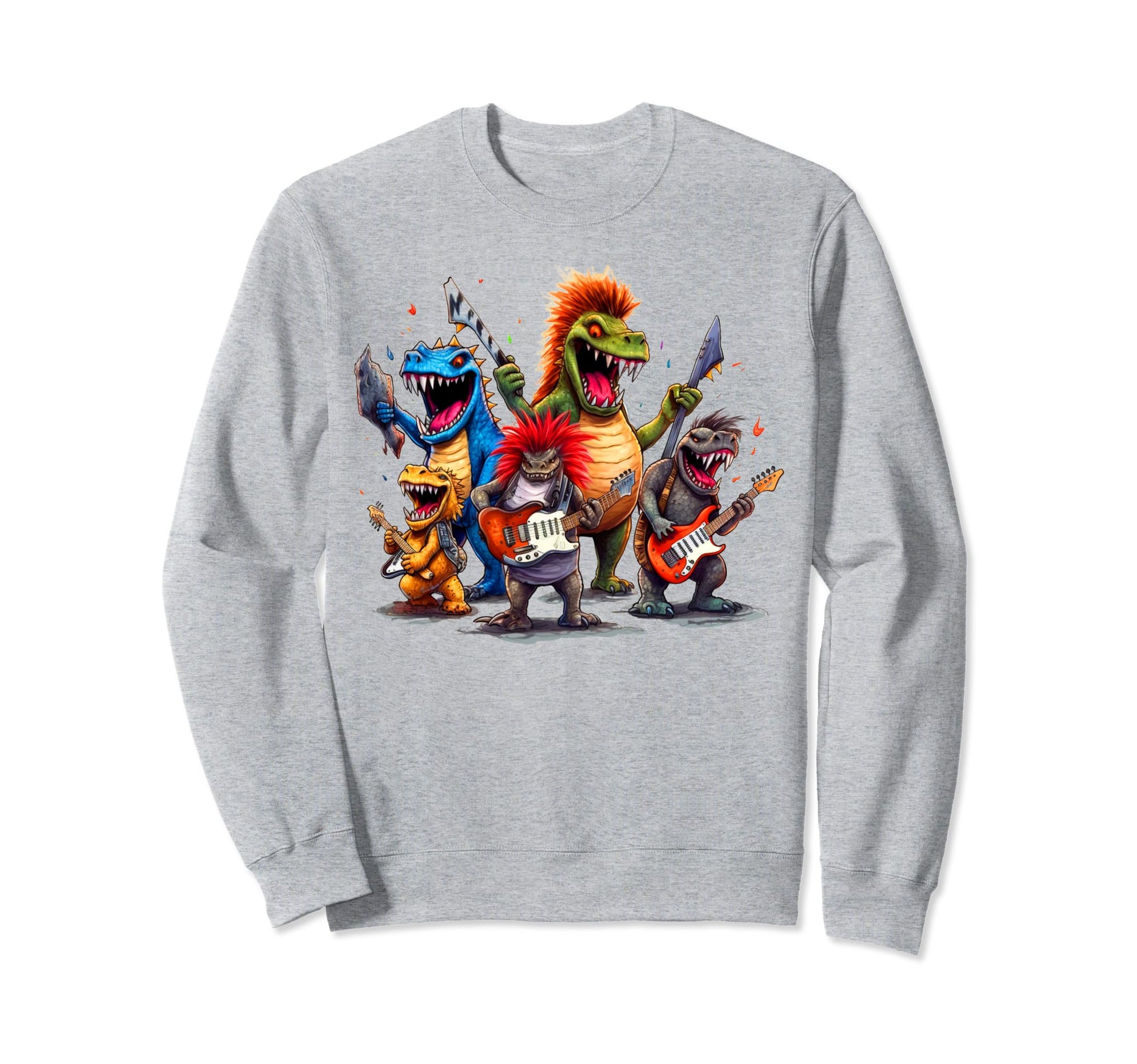 Dinosaurs Rock Legends Prehistoric Sweatshirt - Trendy Graphic Men Women - T-Shirt, Sweatshirt, Hoodie