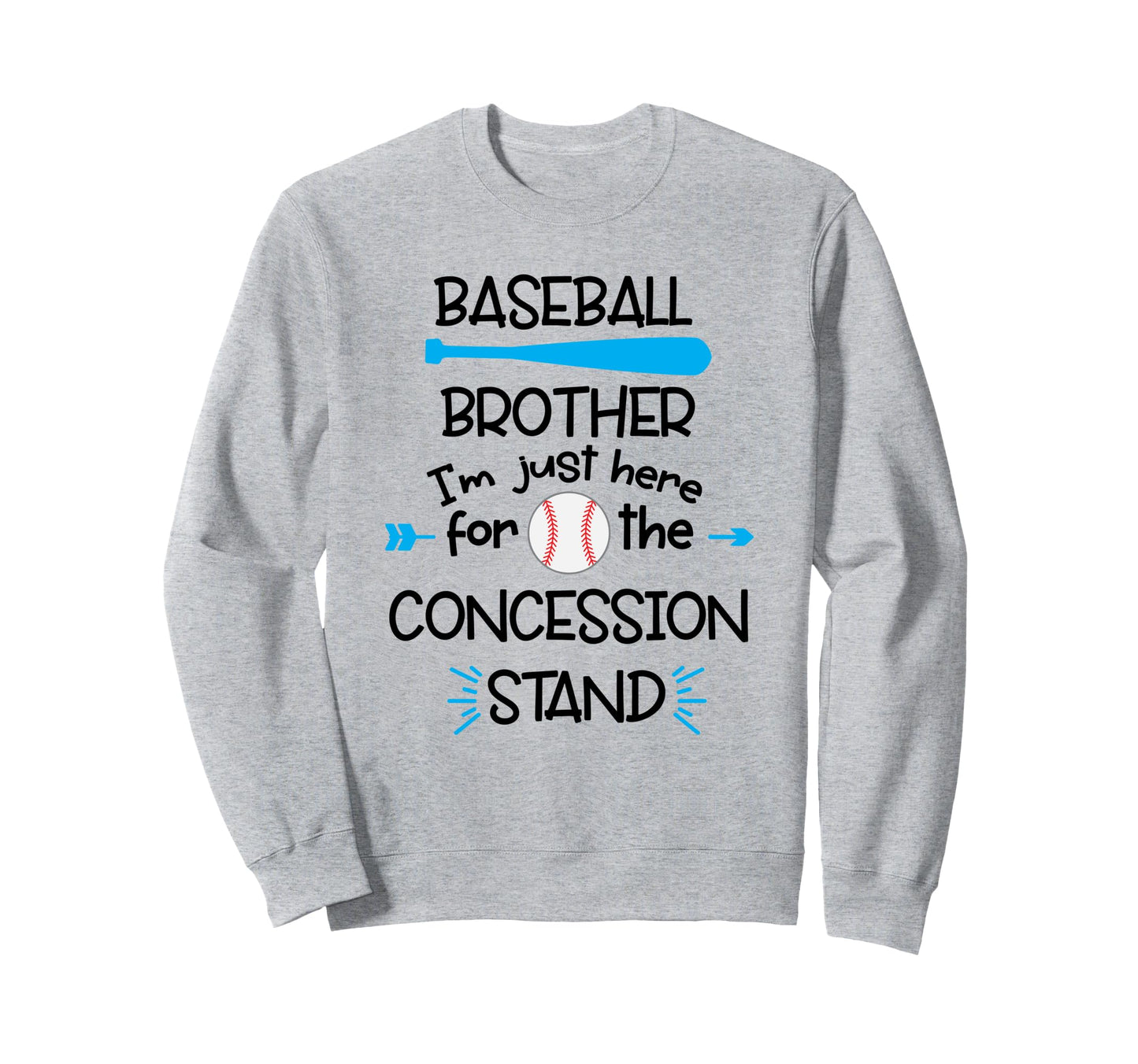 Baseball Brother Funny Baseball Sweatshirt - Trendy Graphic for Adults - T-Shirt, Sweatshirt, Hoodie
