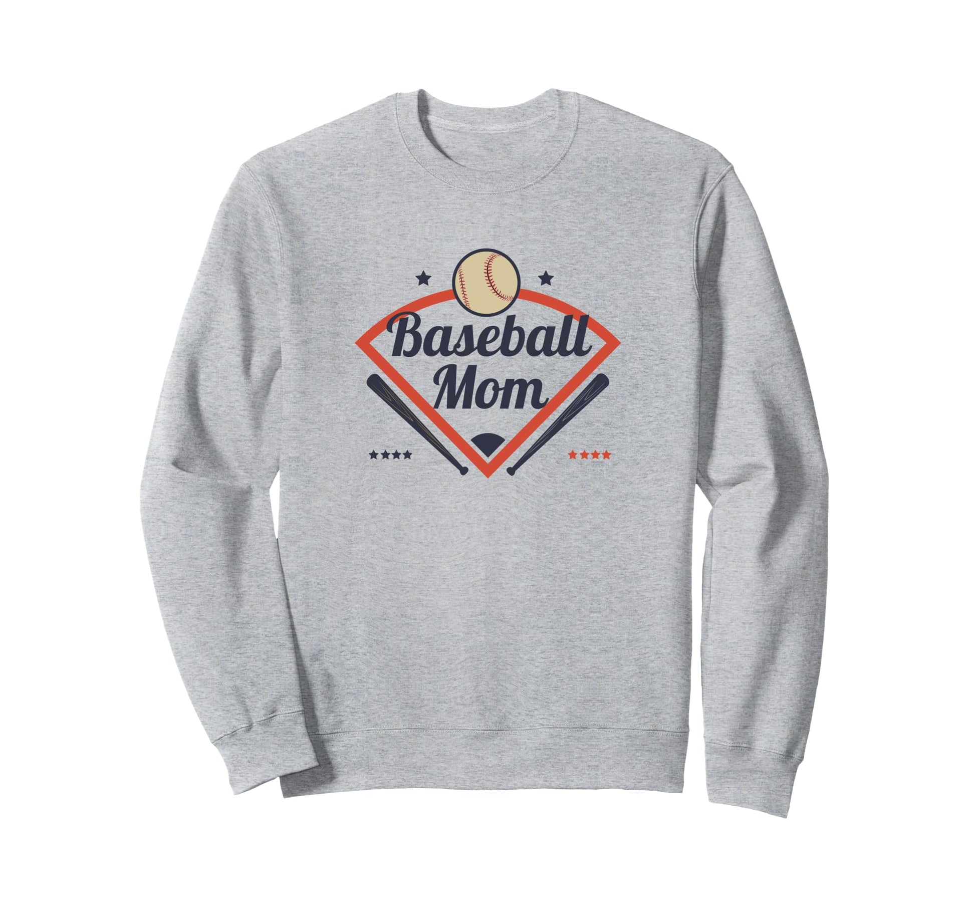 Baseball Mom Game Day Diamond Sweatshirt - Unique Graphic for Adults - T-Shirt, Sweatshirt, Hoodie