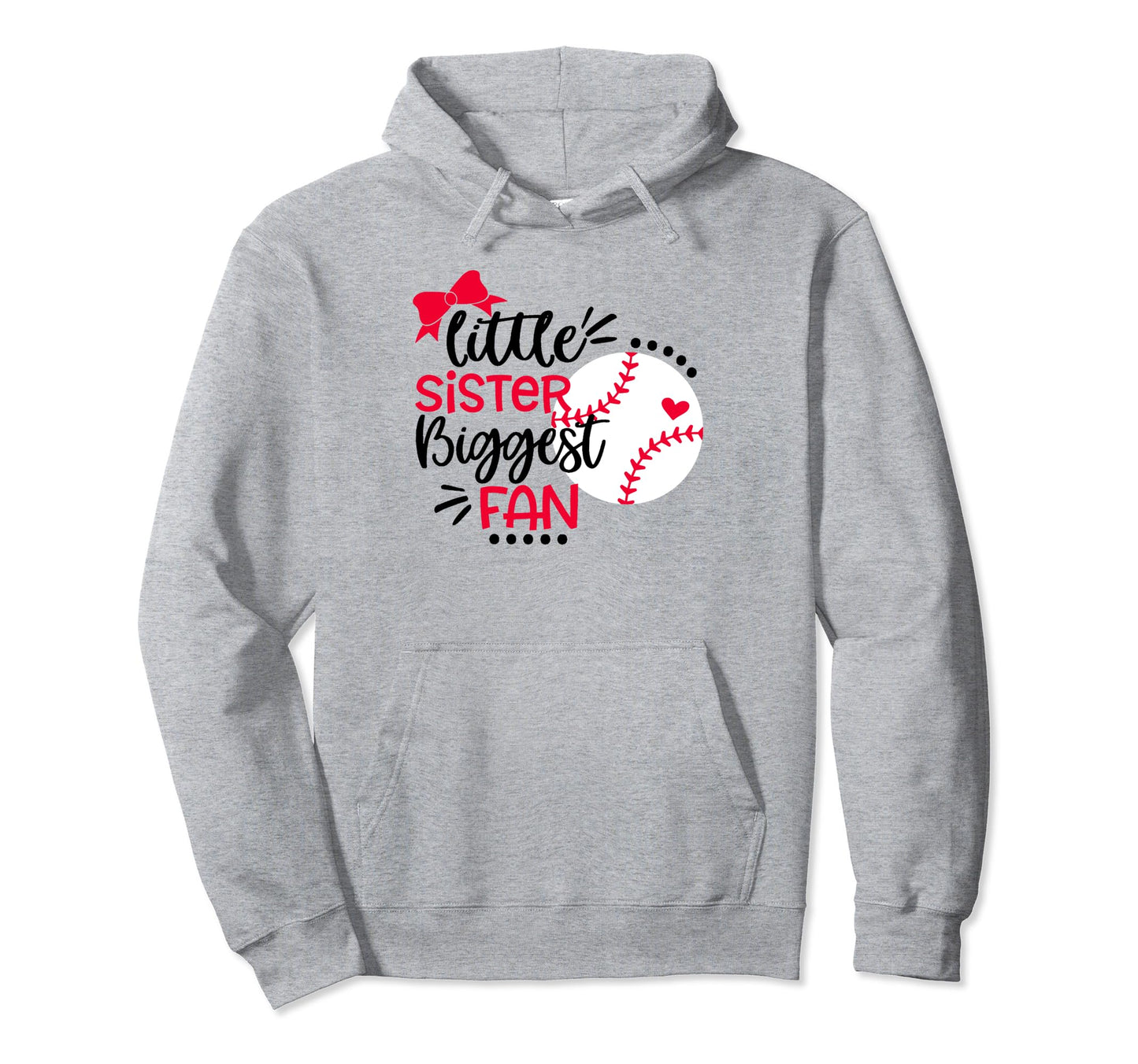 Baseball Sister Little Sister Biggest Hoodie - Trendy Graphic Men Women - T-Shirt, Sweatshirt, Hoodie