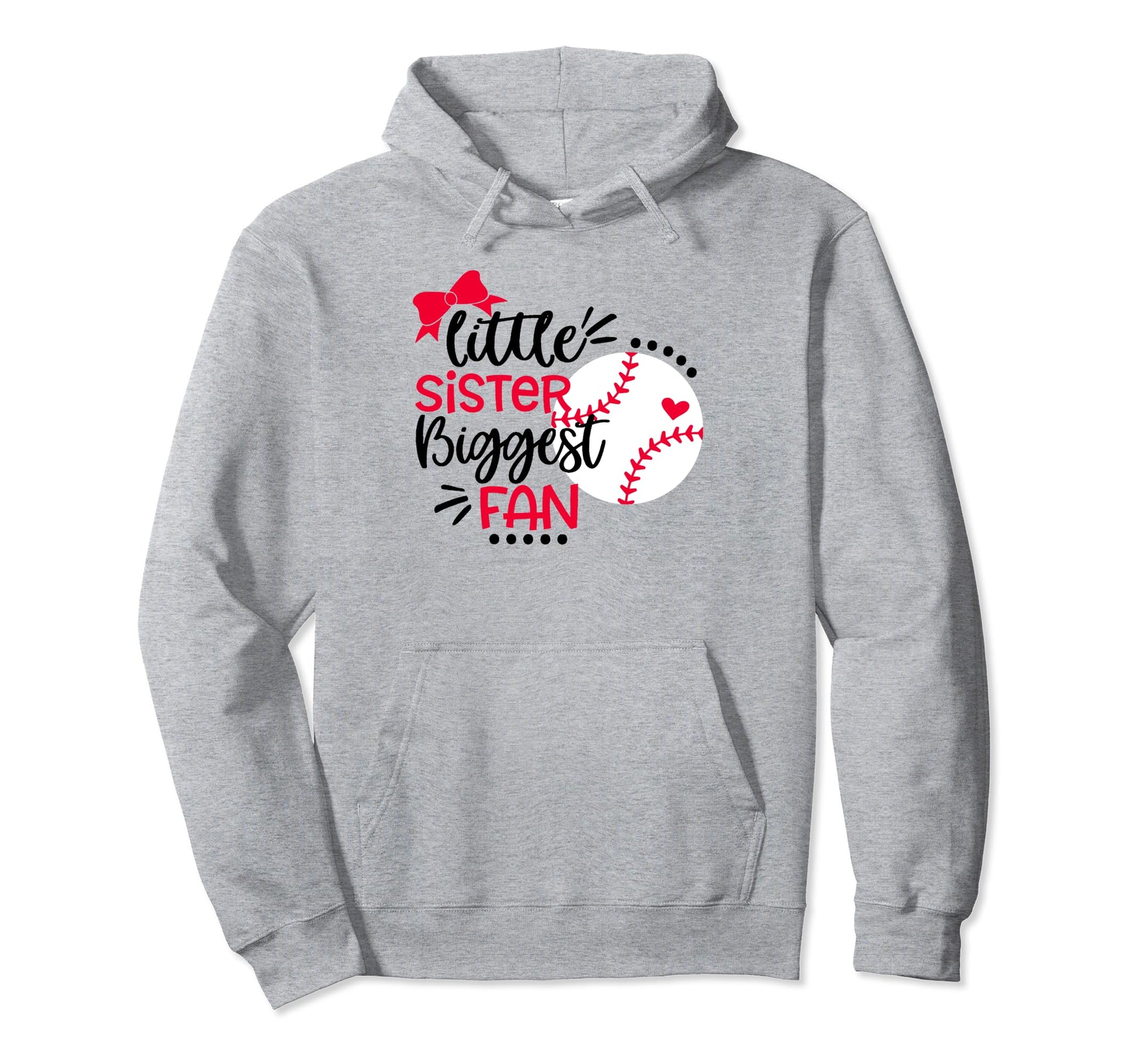 Baseball Sister Little Sister Biggest Hoodie - Trendy Graphic Men Women - T-Shirt, Sweatshirt, Hoodie