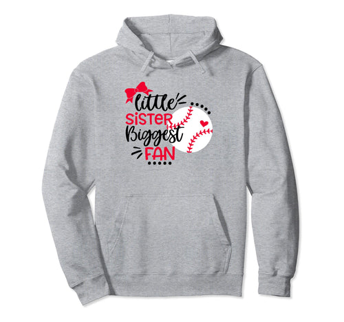 Baseball Sister Little Sister Biggest Hoodie - Trendy Graphic Men Women - T-Shirt, Sweatshirt, Hoodie
