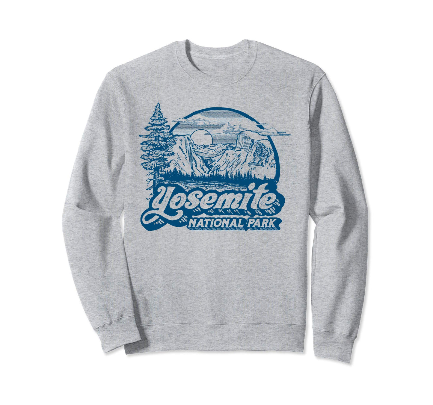Yosemite National Park Eighties Sweatshirt - Minimalist Print for Adults - T-Shirt, Sweatshirt, Hoodie