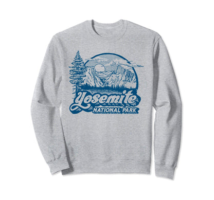 Yosemite National Park Eighties Sweatshirt - Minimalist Print for Adults - T-Shirt, Sweatshirt, Hoodie