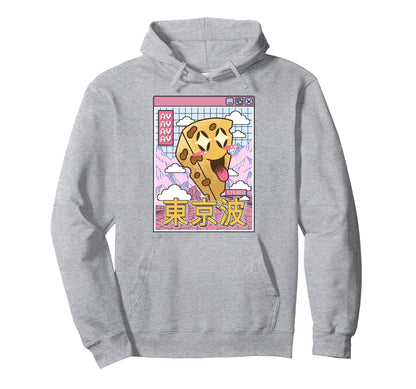Happy Cheese Vaporwave Grid Hoodie - Casual Everyday Wear Men Women - T-Shirt, Sweatshirt, Hoodie