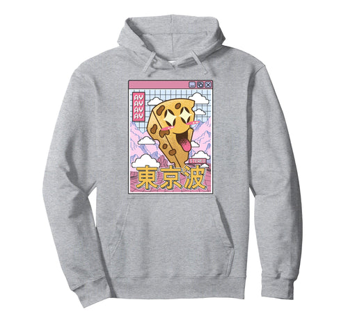 Happy Cheese Vaporwave Grid Hoodie - Casual Everyday Wear Men Women - T-Shirt, Sweatshirt, Hoodie