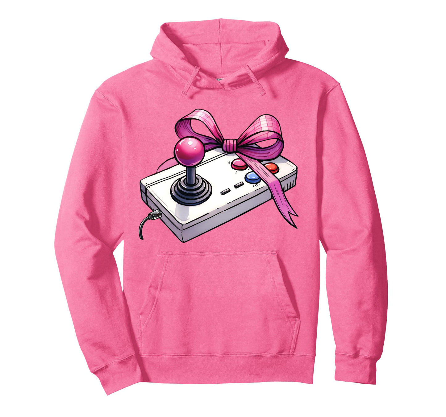 Coquette Bow Arcade Gaming Mothers Day Hoodie - Streetwear Style Unisex - T-Shirt, Sweatshirt, Hoodie