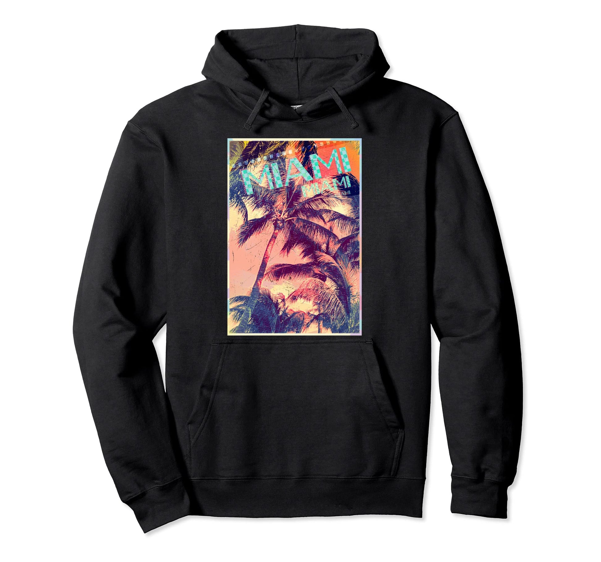 Mens Womens Childrens Miami Vaporwave Hoodie - Aesthetic Graphic Men Women - T-Shirt, Sweatshirt, Hoodie