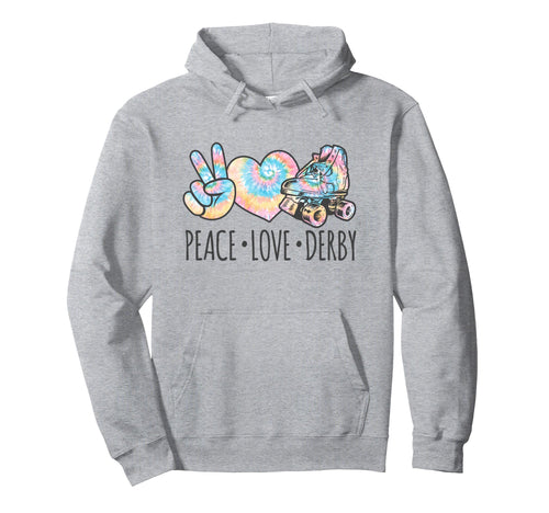 Tie Dye Roller Skating Teen Peace Love Hoodie - Custom Art Print Unisex - T-Shirt, Sweatshirt, Hoodie