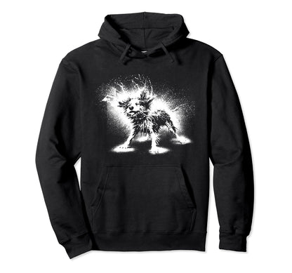 Funny Dog Paint Splatter Grunge 90S Street Hoodie - Trendy Graphic Unisex - T-Shirt, Sweatshirt, Hoodie