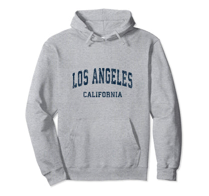 Los Angeles California Ca Varsity Hoodie - Minimalist Print Men Women - T-Shirt, Sweatshirt, Hoodie