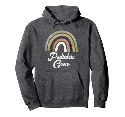 Boho Rainbow Pediatric Crew Hoodie - Aesthetic Graphic Men Women - T-Shirt, Sweatshirt, Hoodie