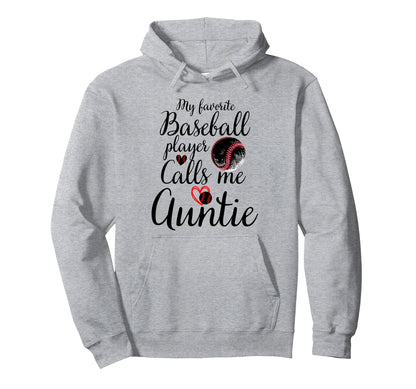 My Favorite Baseball Player Calls Me Hoodie - Minimalist Print Unisex - T-Shirt, Sweatshirt, Hoodie