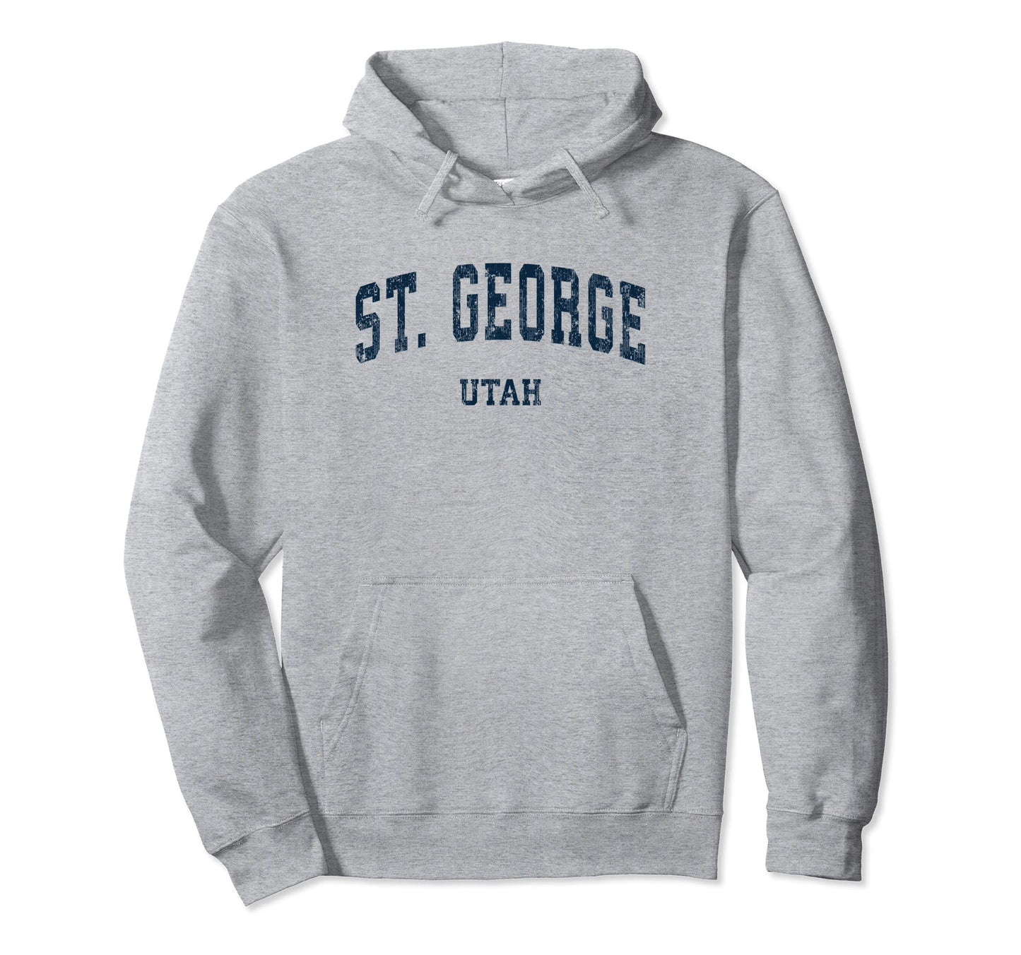 St George Utah Ut Varsity Sports Navy Hoodie - Graphic Print for Adults - T-Shirt, Sweatshirt, Hoodie