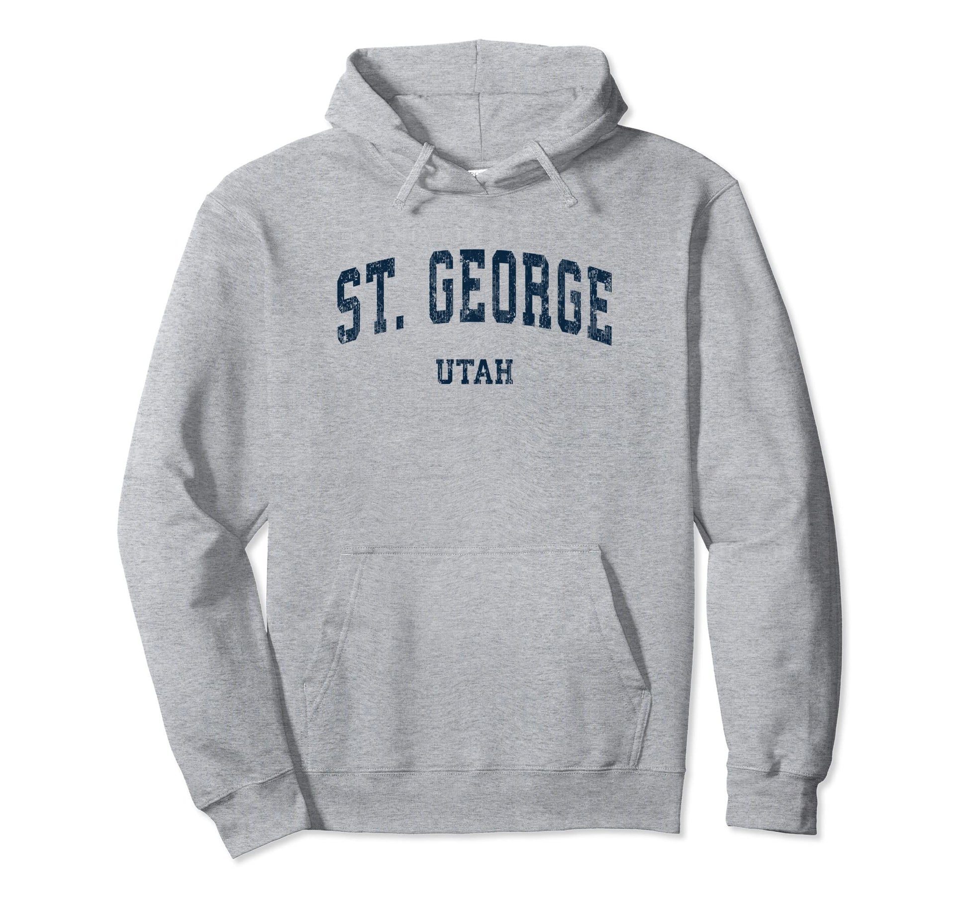 St George Utah Ut Varsity Sports Navy Hoodie - Graphic Print for Adults - T-Shirt, Sweatshirt, Hoodie