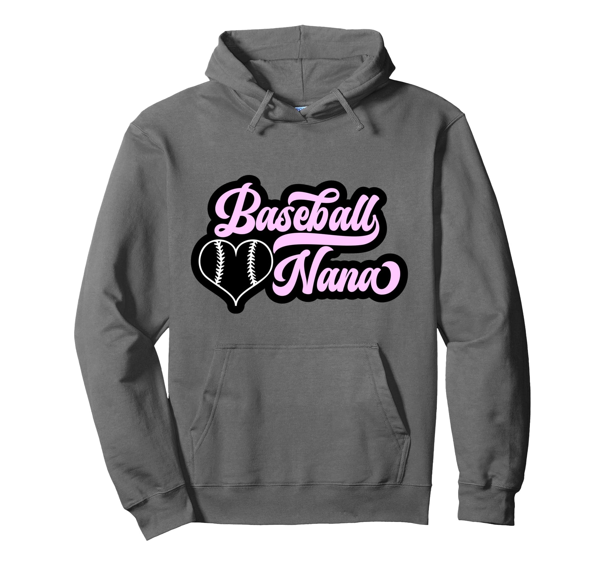 Baseball Nana Grandma Proud Hoodie - Custom Art Print Men Women - T-Shirt, Sweatshirt, Hoodie