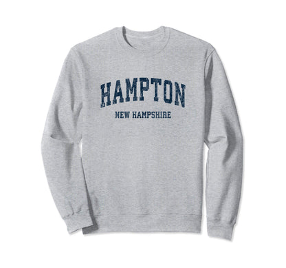 Hampton New Hampshire Nh Varsity Sweatshirt - Streetwear Style for Adults - T-Shirt, Sweatshirt, Hoodie