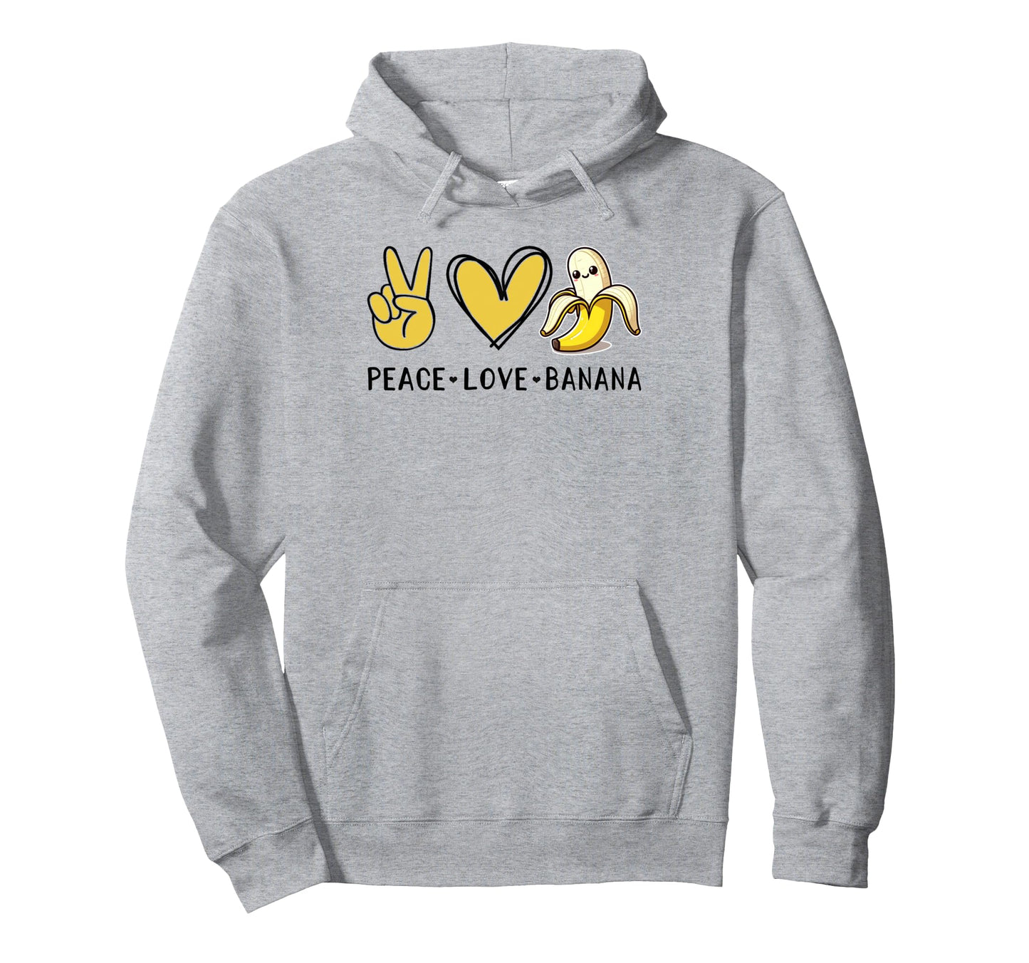 Funny Love Bananas Banana Gifts Peace Hoodie - Fun Novelty Design Unisex - T-Shirt, Sweatshirt, Hoodie