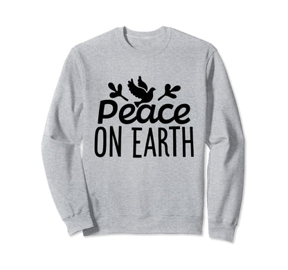 Peace Love Earth Dove Sweatshirt - Trendy Graphic Unisex - T-Shirt, Sweatshirt, Hoodie