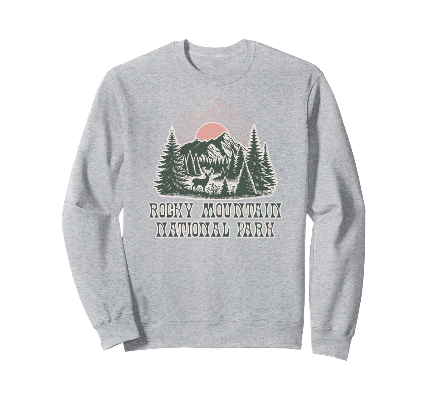Rocky Mountain National Park Sweatshirt - Custom Art Print for Adults - T-Shirt, Sweatshirt, Hoodie